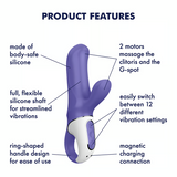 Satisfyer Magic Bunny Rechargeable Silicone Rabbit Vibrator - SAT-MAGICBNNY