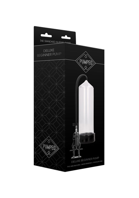 Shots Deluxe Beginner Pump — Transparent, 23cm Cylinder - PMP-PMP003TRA