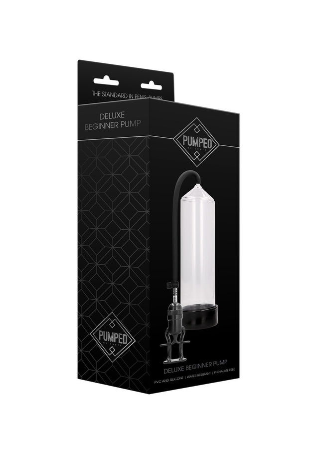 Shots Deluxe Beginner Pump — Transparent, 23cm Cylinder - PMP-PMP003TRA