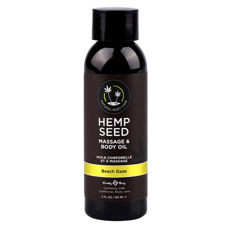 Earthly Body Hemp Seed Massage & Body Oil — Beach Daze, 2 fl oz - EB-MAS245
