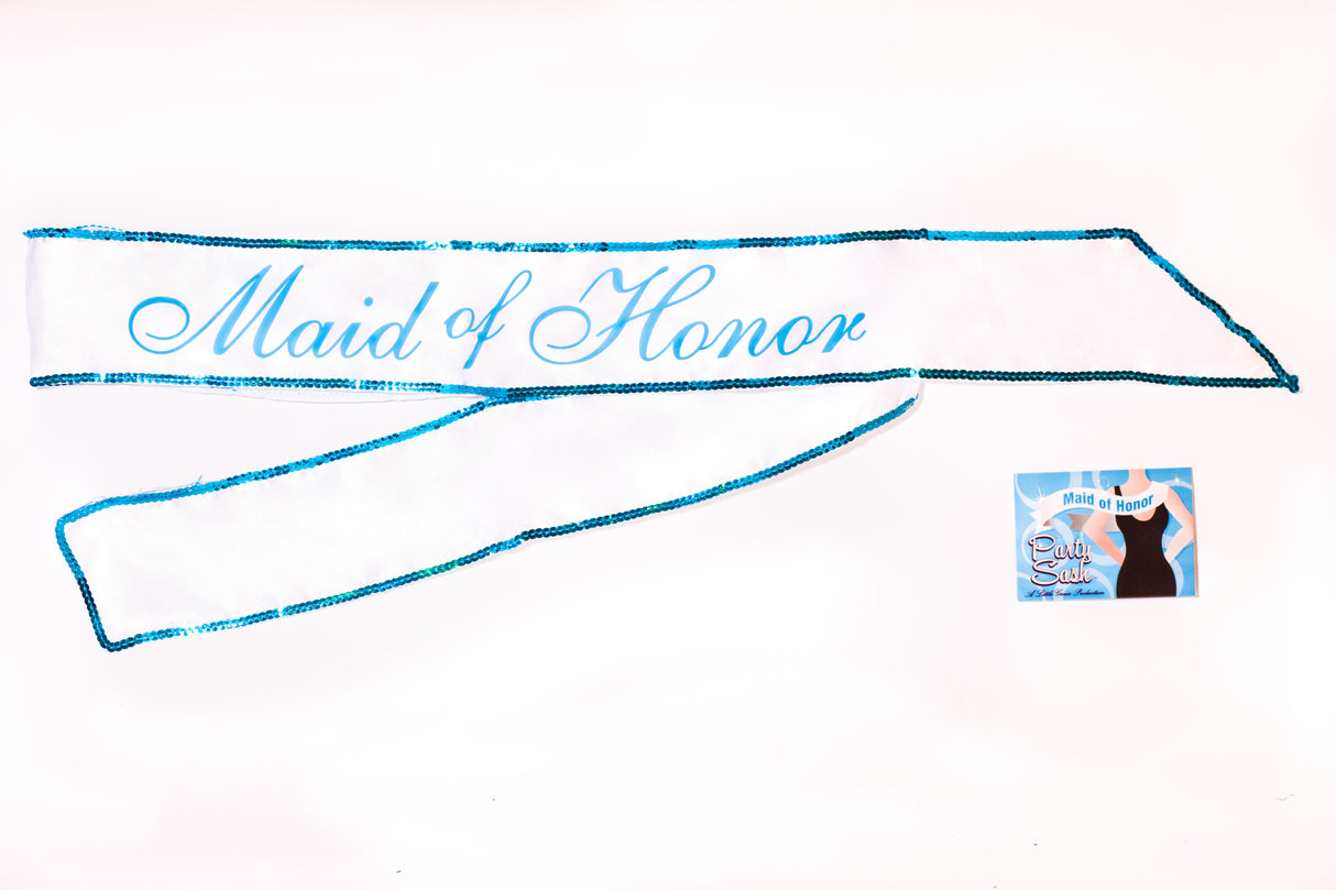 Maid of Honor Party Sash by Little Genie