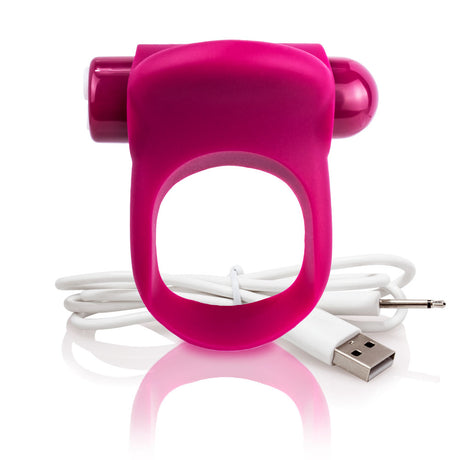 Screaming O Charged You-Turn Plus Ring & Finger Vibe — Merlot - AYTP-ML-101E