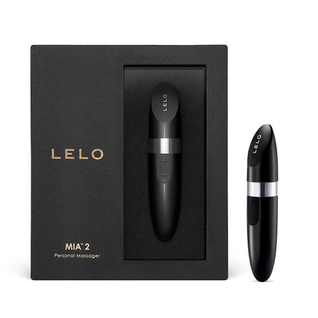 LELO Mia 2 Lipstick Vibrator — USB Rechargeable, Black - LO7748