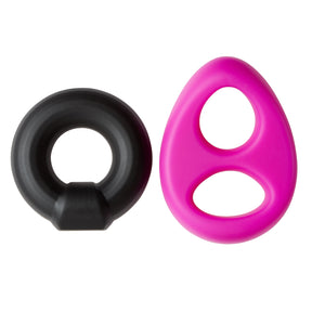 Cloud 9 Novelties Pro Sensual Silicone Tear Drop Ring & Donut Sling (2-Piece) - WTC624206