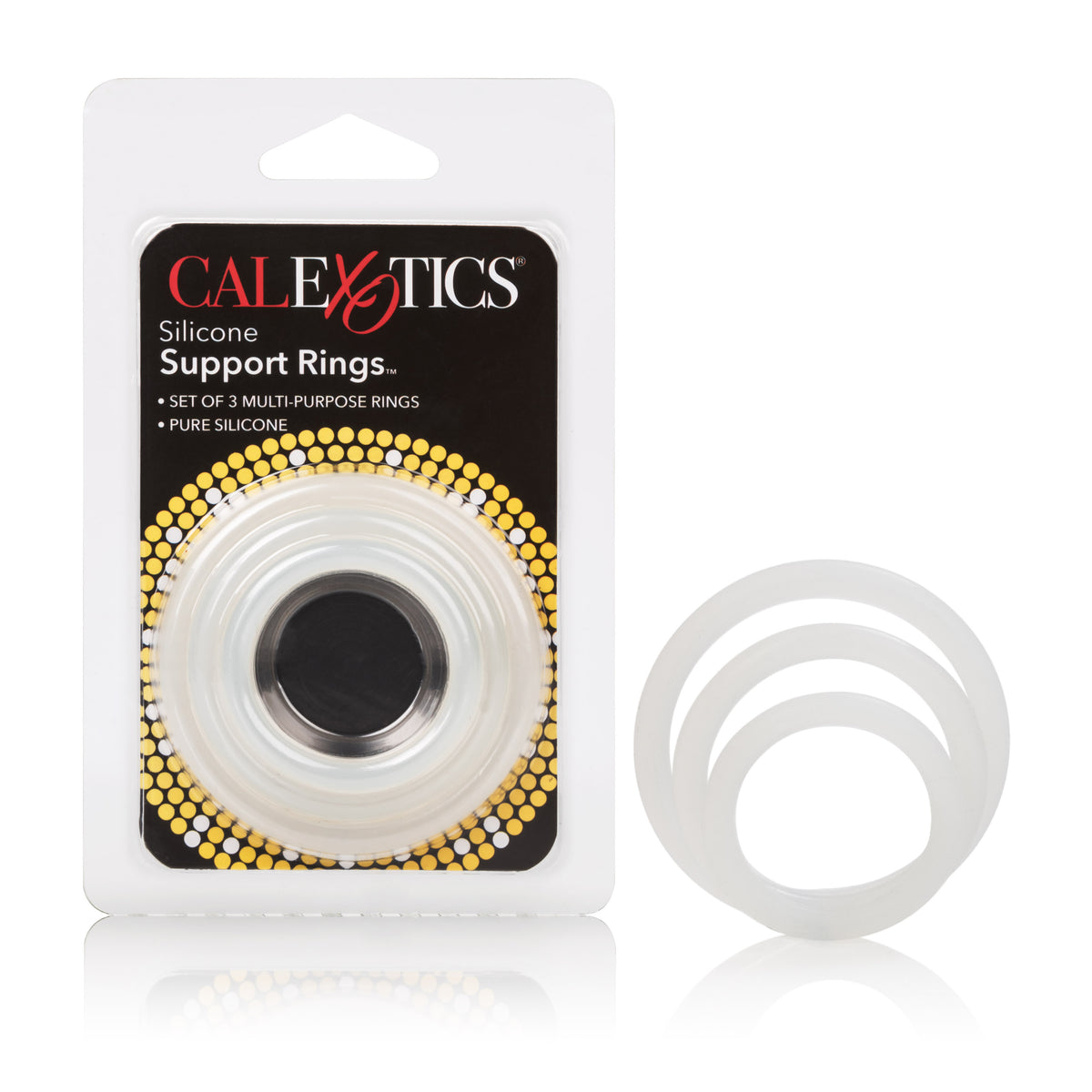 Silicone Support Rings - Clear by CalExotics