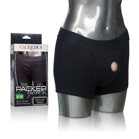 CalExotics Packer Boxer Brief Harness — Black, 2XL/3XL - SE1576253