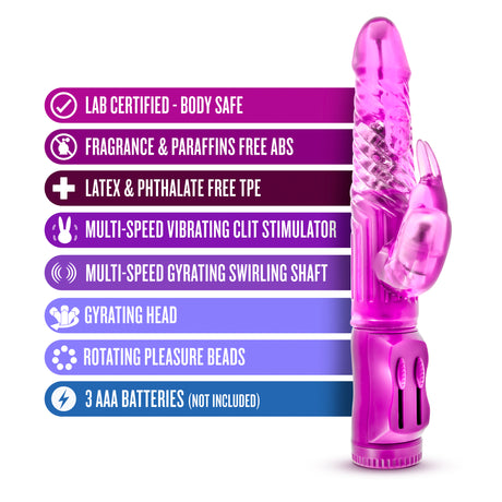 Blush Beginner's Bunny Petite Rabbit Vibrator, Pink - BL-37100