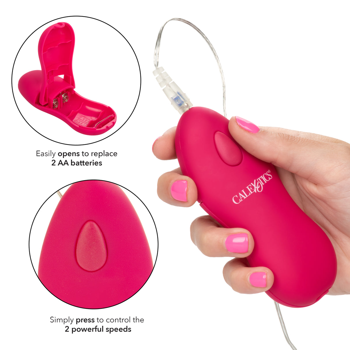 CalExotics Whisper Micro Bullet Vibrator — Pink - SE0044503