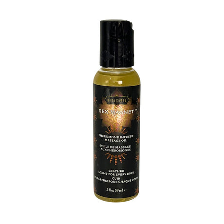 Kama Sutra Leather Sex Magnet Massage Oil, 2 fl oz - KS-12074