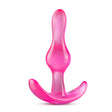 Blush B Yours Curvy Anal Plug — Pink, Non-Porous PVC - BL-24510