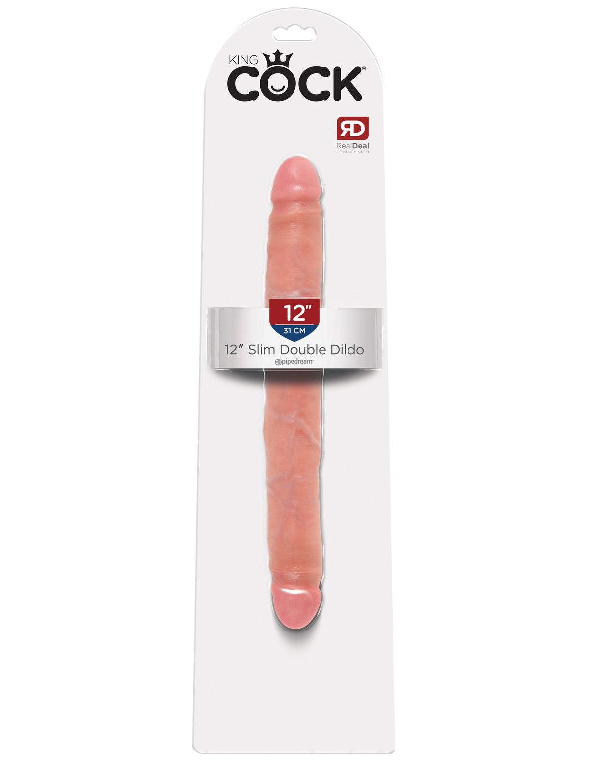 Pipedream King Cock 12 Inch Slim Double Dildo, Flesh - PD5516-21