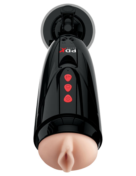 Pipedream PDX Elite Dirty Talk Starter Stroker — Rechargeable Voice & Vibe - PDRD524