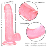 Size Queen 6 inch/15.25 Cm - Pink
