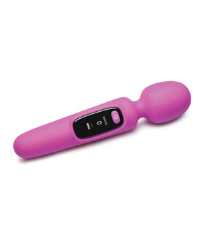 XR Brands Bang Digital Silicone Wand — Purple, 8 in - BNG-AH451
