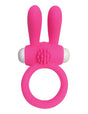 Pipedream Neon Rabbit Ring Cock Ring with Micro Bullet — Pink - PD2016-11