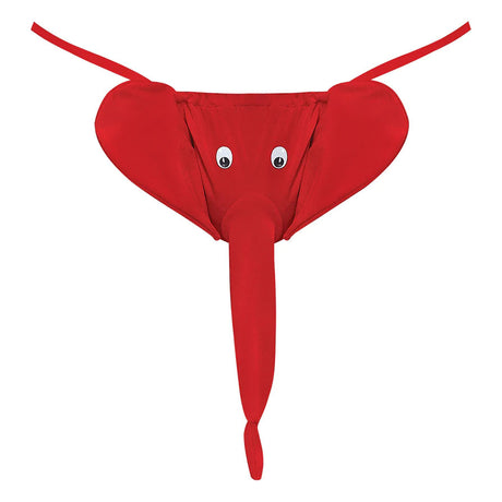 Squeaker Elephant G-String - One Size - Red by Male Power