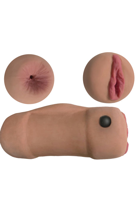 Curve Toys Mistress Double Stroker Callie & Chloe — Latte - CN-07-0845-12
