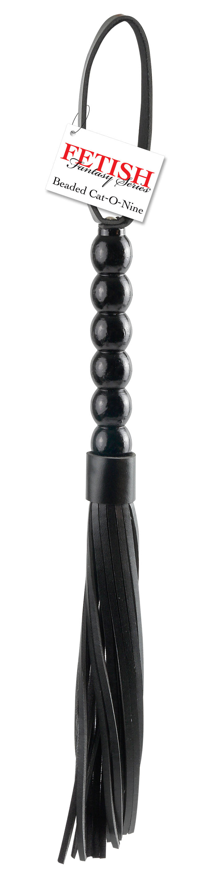 Pipedream Fetish Fantasy Beaded Cat-O-Nine Tails, 20" Black - PD3703-00