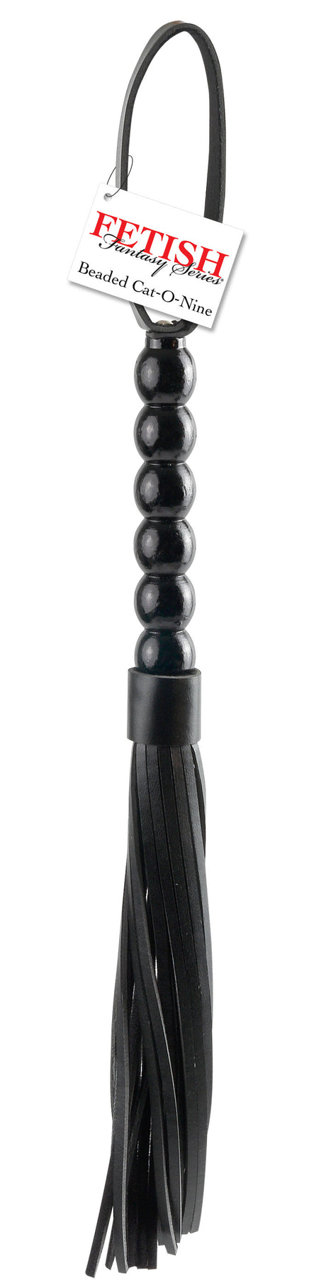 Pipedream Fetish Fantasy Beaded Cat-O-Nine Tails, 20" Black - PD3703-00