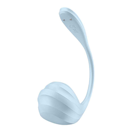Satisfyer Smooth Petal Connect App G-Spot Vibrator — Light Blue - SAT-4002743