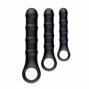 Nasstoys Asssation 3‑Piece Anal Wand Training Kit — Black, Silicone/ABS - NW3316-2