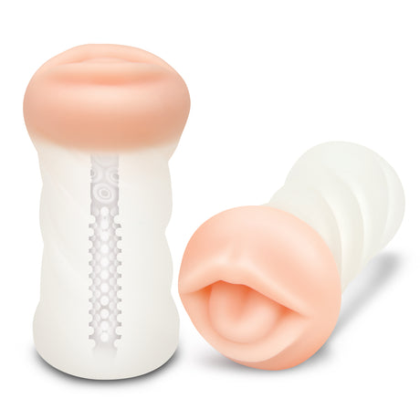 XGEN Zolo Clear Deep Throat Stroker (Squeezable, Textured) - X-ZO6023