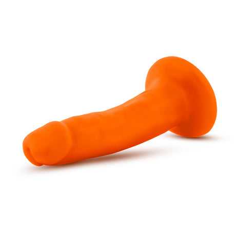 Blush Neo 5.5 Inch Dual Density Dildo — Neon Orange - BL-59519