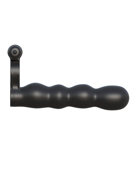 Fantasy C-Ringz Posable Partner Double Penetrator - Black by Pipedream