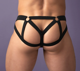 Male Power Mesh 2.0 Ring Jock, Black — S/M - MP-352307BKS