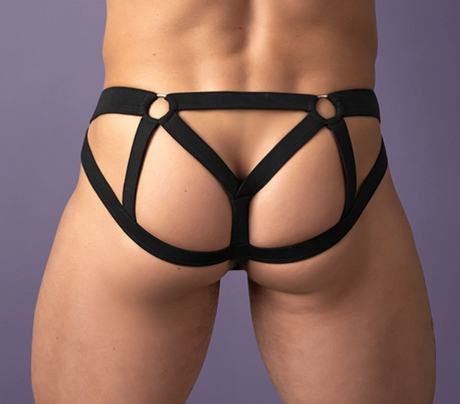 Male Power Mesh 2.0 Ring Jock, Black — S/M - MP-352307BKS