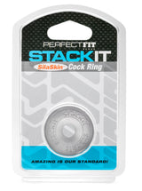 Perfect Fit Stackit Clear SilaSkin Cock Ring - PF-CR13C