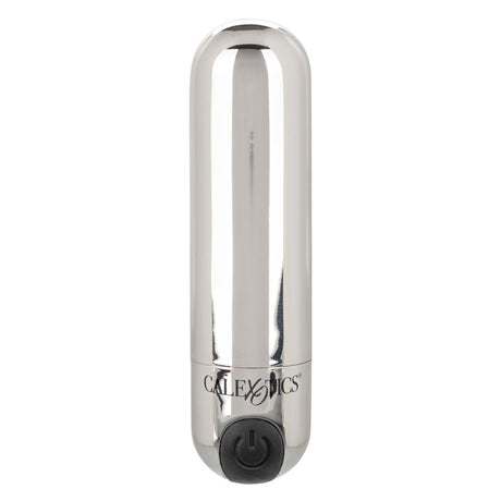 CalExotics Rechargeable Hideaway Bullet — Silver, 3-Inch Travel Vibrator - SE0062402
