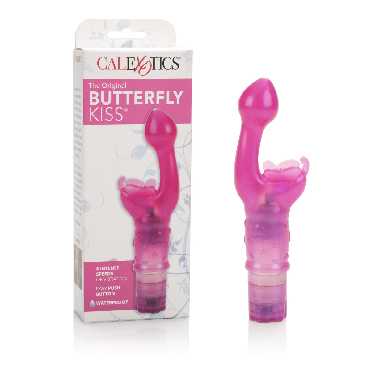 CalExotics The Original Butterfly Kiss Clitoral & G-Spot Stimulator, Pink - SE0782043