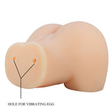 Mila Realistic Vagina and Ass Vibrator - Light