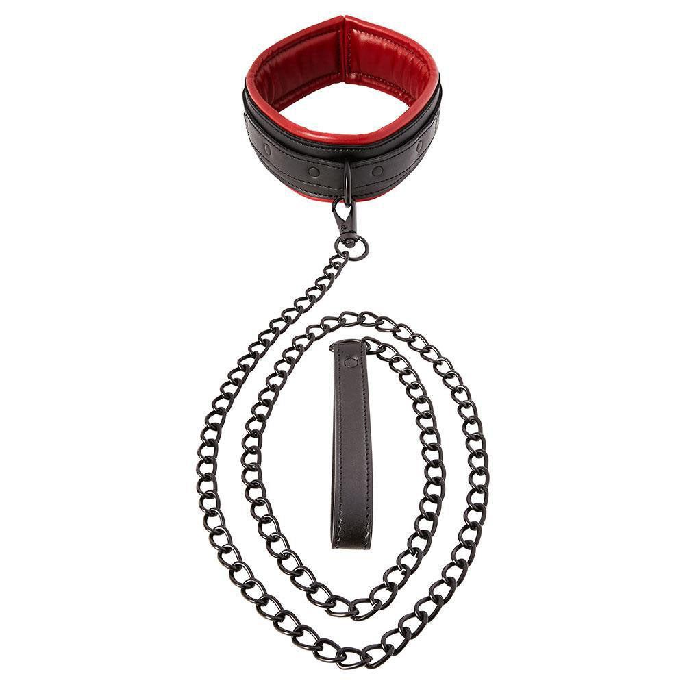 Saffron Collar and Leash by Sportsheets