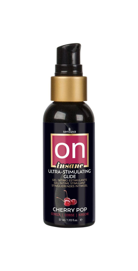 Sensuva On Insane Ultra‑Stimulating Glide — Cherry Pop (2 oz) - SEN-VL776-ML