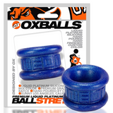 OXBALLS NEO Short Ballstretcher — Blueballs Metallic, Pure Silicone - OX-1258-BLB