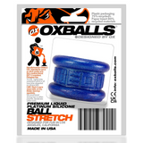 OXBALLS NEO Short Ballstretcher — Blueballs Metallic, Pure Silicone - OX-1258-BLB