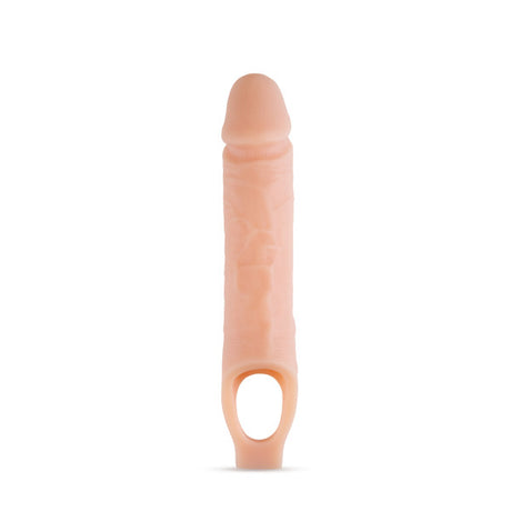 Blush Performance Plus 10 Inch Silicone Penis Extender Sheath - Vanilla - BL-22593