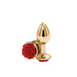 nsnovelties Rear Assets Rose Small Anal Plug — Red - NSN-0965-16