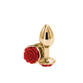 nsnovelties Rear Assets Rose Small Anal Plug — Red - NSN-0965-16