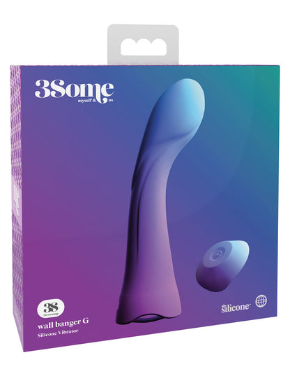 Threesome Wall Banger G Silicone Vibrator - Purple by Pipedream