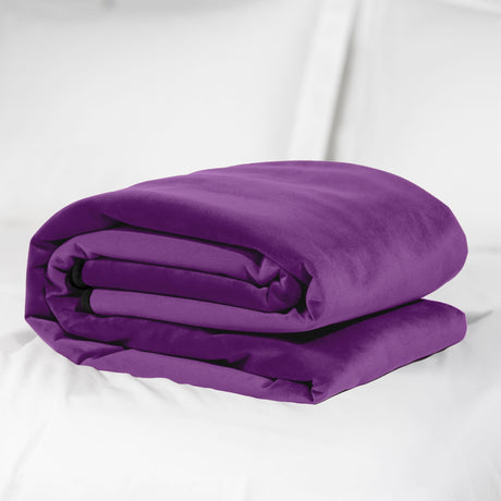 Liberator Fascinator Throw — Aubergine Microvelvet, Regular - L4885