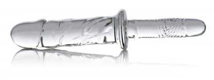Brutus Glass Dildo Thruster - Clear by XR Brands