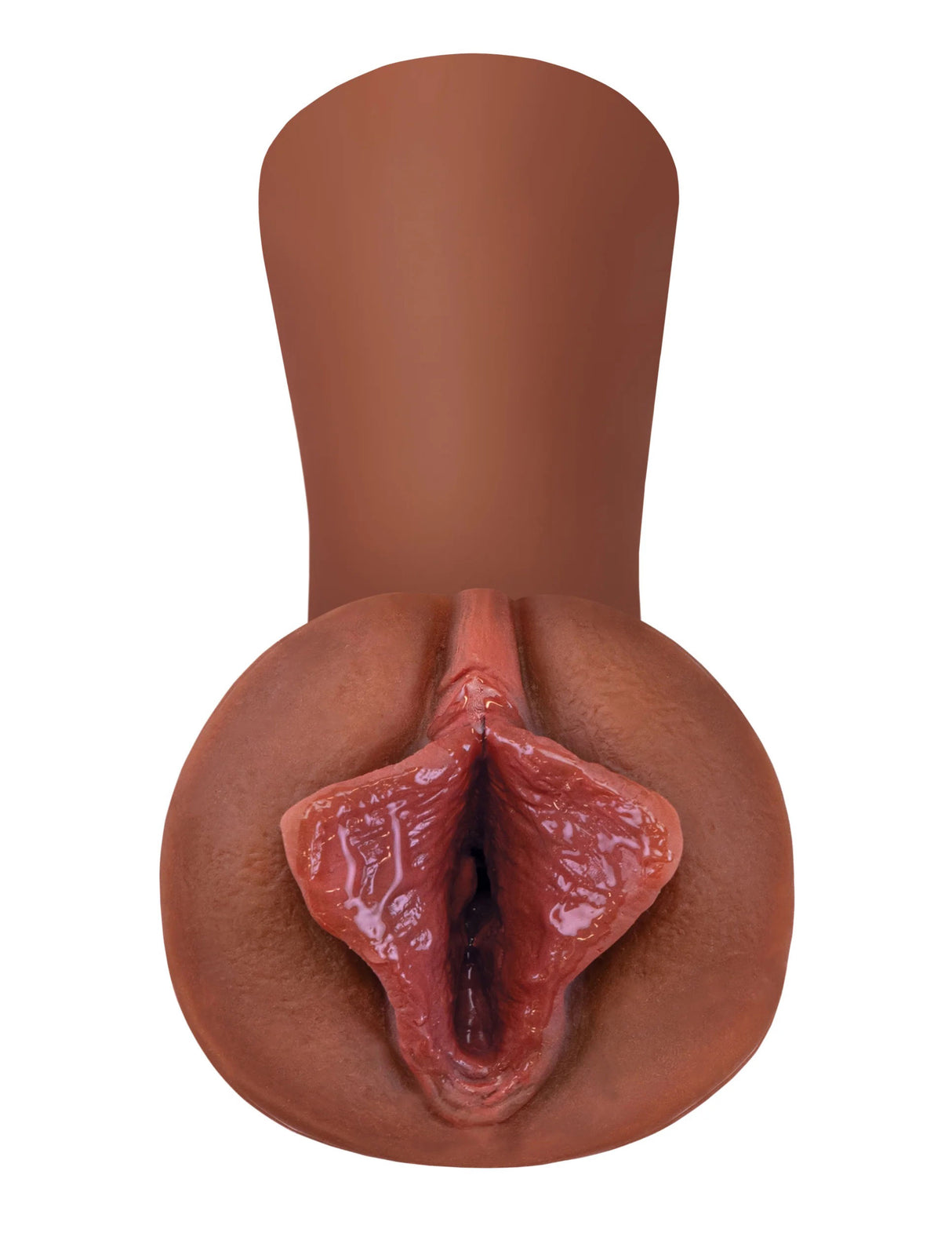 Pipedream Luscious Lips Stroker, Self‑Lubricating — Brown, 5.5 in - PDRD437-29