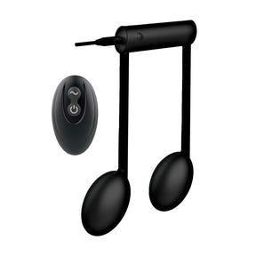 Nasstoys The Beat Remote Note Vibe — Black, Dual-Motor Clitoral Vibe - NW3201-2