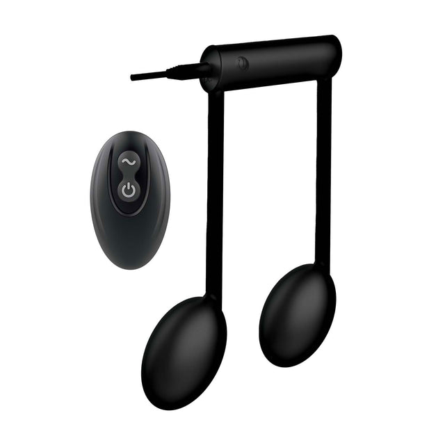 Nasstoys The Beat Remote Note Vibe — Black, Dual-Motor Clitoral Vibe - NW3201-2