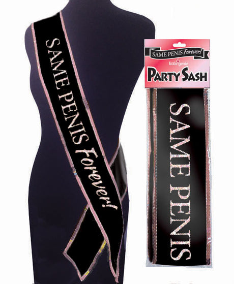 Little Genie Same Penis Forever Glitter Sash — 6 ft Adjustable - LG-NVC061