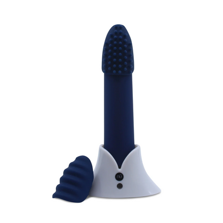 Nu Sensuelle Point Plus Bullet Vibrator — Navy Blue - BT-W61NBL