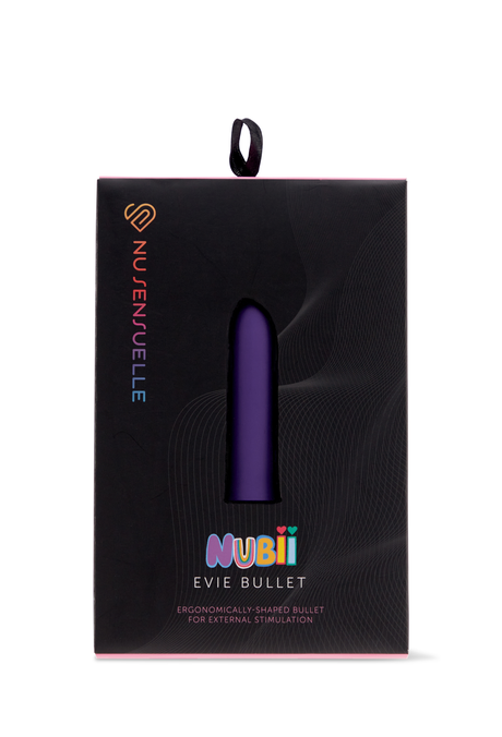 Nu Sensuelle Evie Slanted Bullet Vibrator — Purple - BT-NU04PU